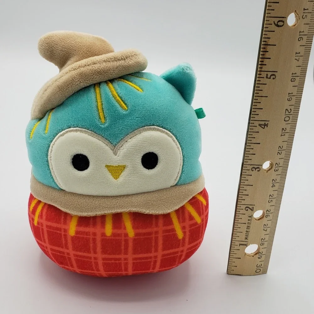 Original‎ Squishmallows *WINSTON the HALLOWEEN OWL SCARECROW 4.5